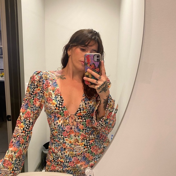 For love and lemons JUNE BELL SLEEVE MINI DRESS - Picture 4 of 8